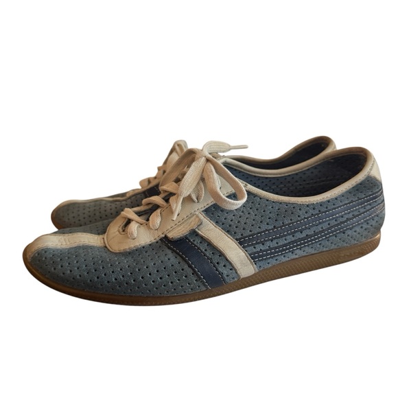 Coach Ellie Sneakers - Vintage Perforated Suede Shoes Women’s Size 7 - Picture 3 of 11